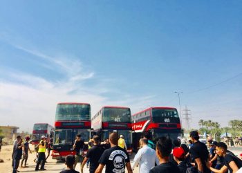 وزارة النقل تهيئ 200 باص لخدمة الزائرين على محوري بابل وبغداد
